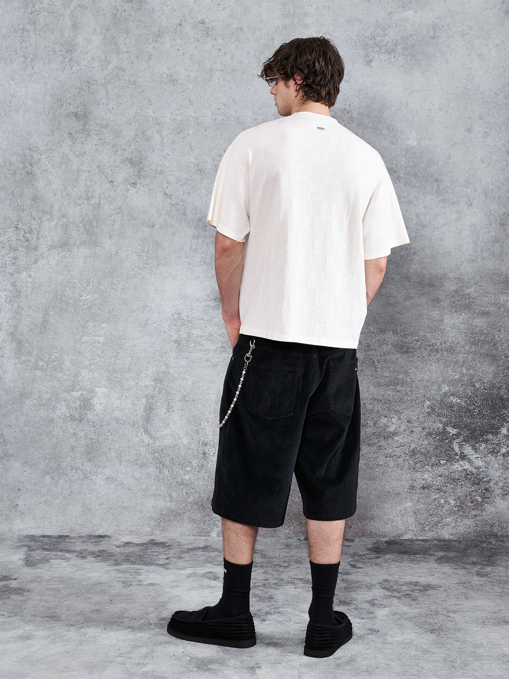 PMW Corduroy Straight-Leg Shorts