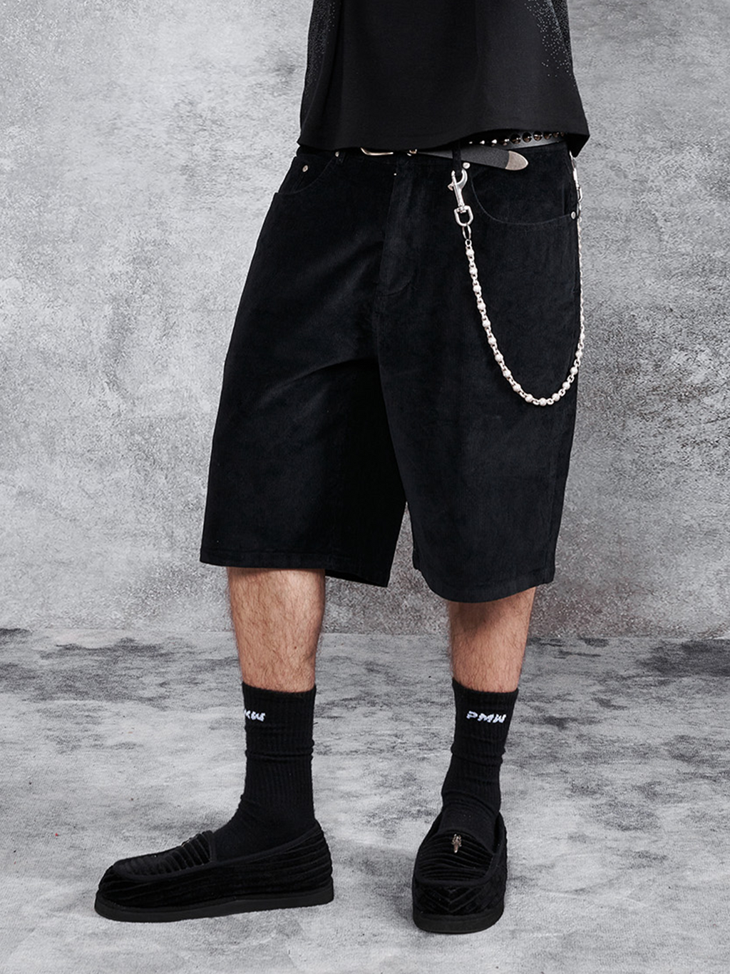 PMW Corduroy Straight-Leg Shorts