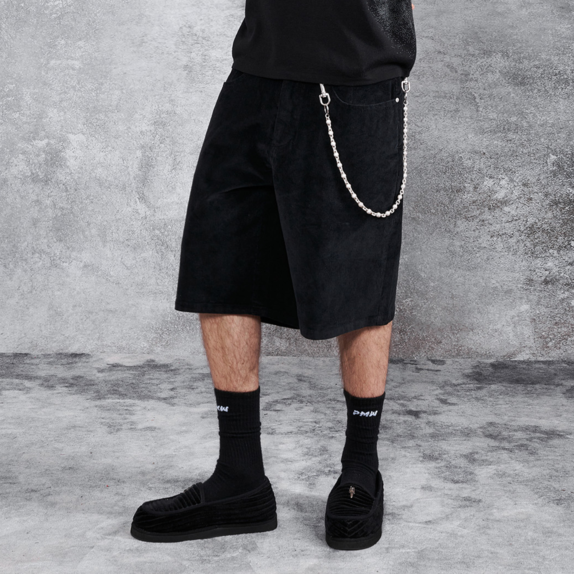 PMW Corduroy Straight-Leg Shorts