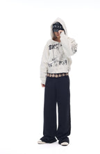 WHISTLEHUNTER Washed Graphic Embroidered Hoodie