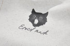 ERROR CODE ROBOT Black Cat Graphic Oversized Zip-Up Hoodie