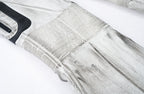 MOGONGSHE Distressed Techwear PU Moto Pants