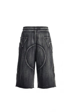 DND4DES Washed Geometric Panel Shorts