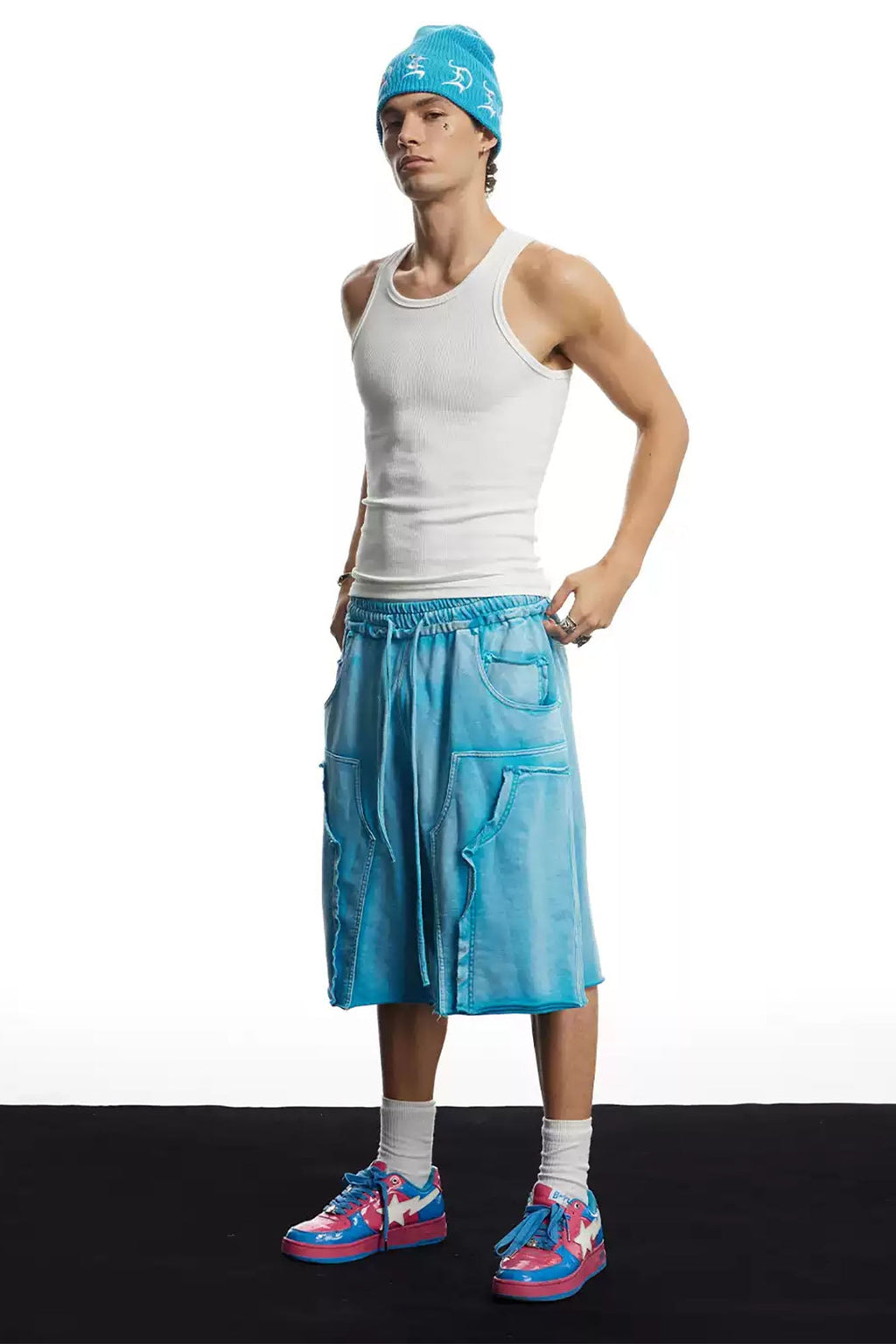 DND4DES Washed Double-Knee Sweat Shorts