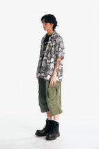 1997 POSTOFFICE Flare Hem Cargo Shorts