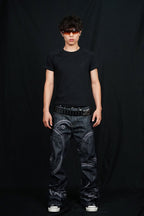 VINKID Embroidered Dove Stitched Selvedge Jeans