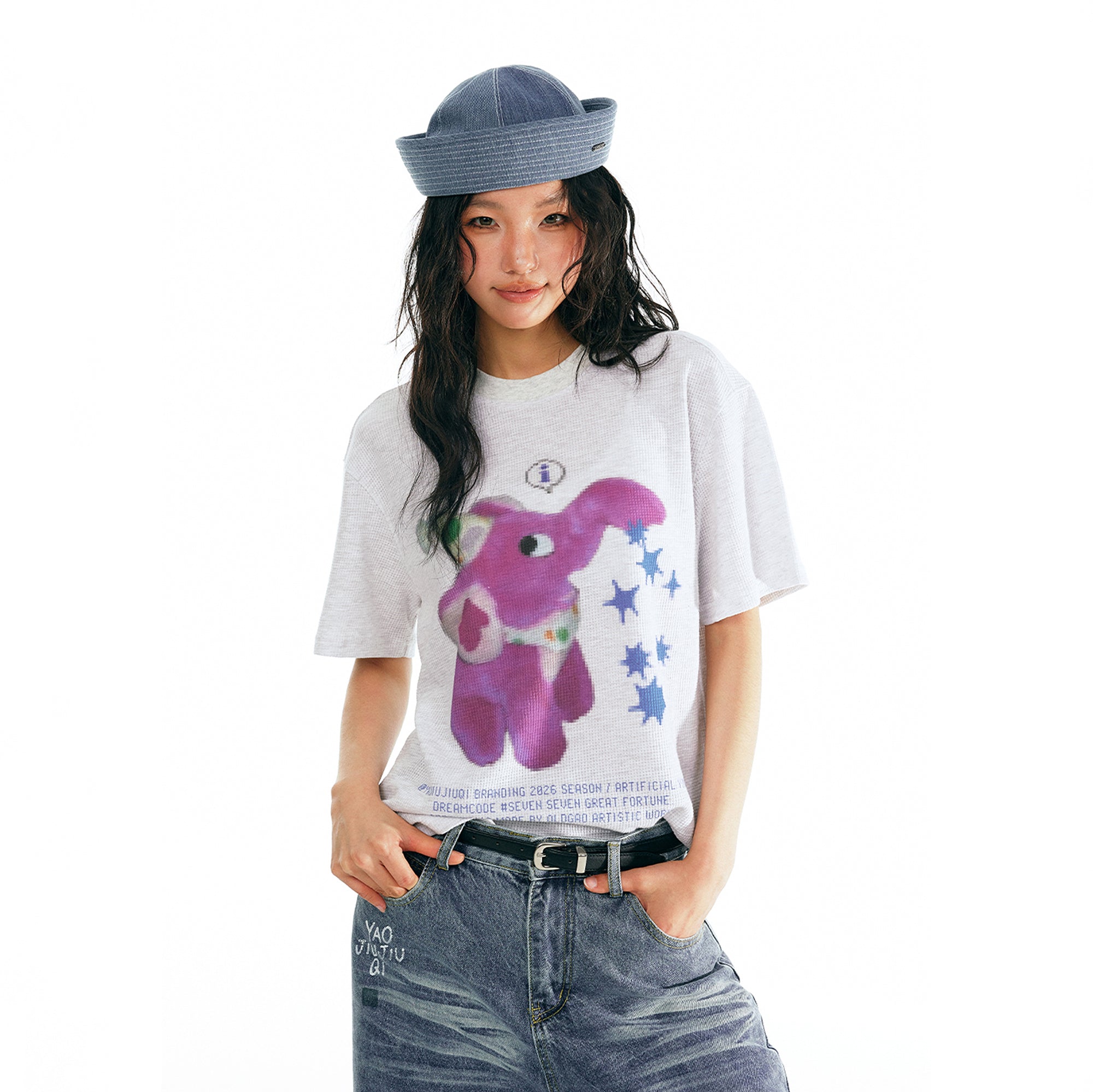 1997 POSTOFFICE Pixel Graphic T-Shirt