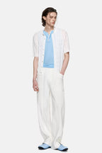 TIWILLTANG Pointelle Knit Polo Half Shirt