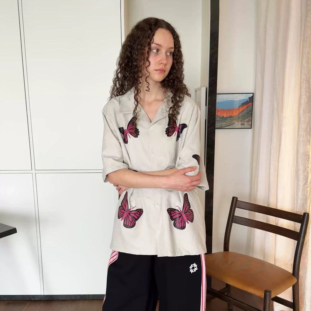 MIICHOUS Butterfly Graphic Half Shirt