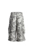DND4DES Drawstring Camo Cargo Wide-Leg Shorts