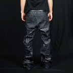 VINKID Embroidered Dove Stitched Selvedge Jeans