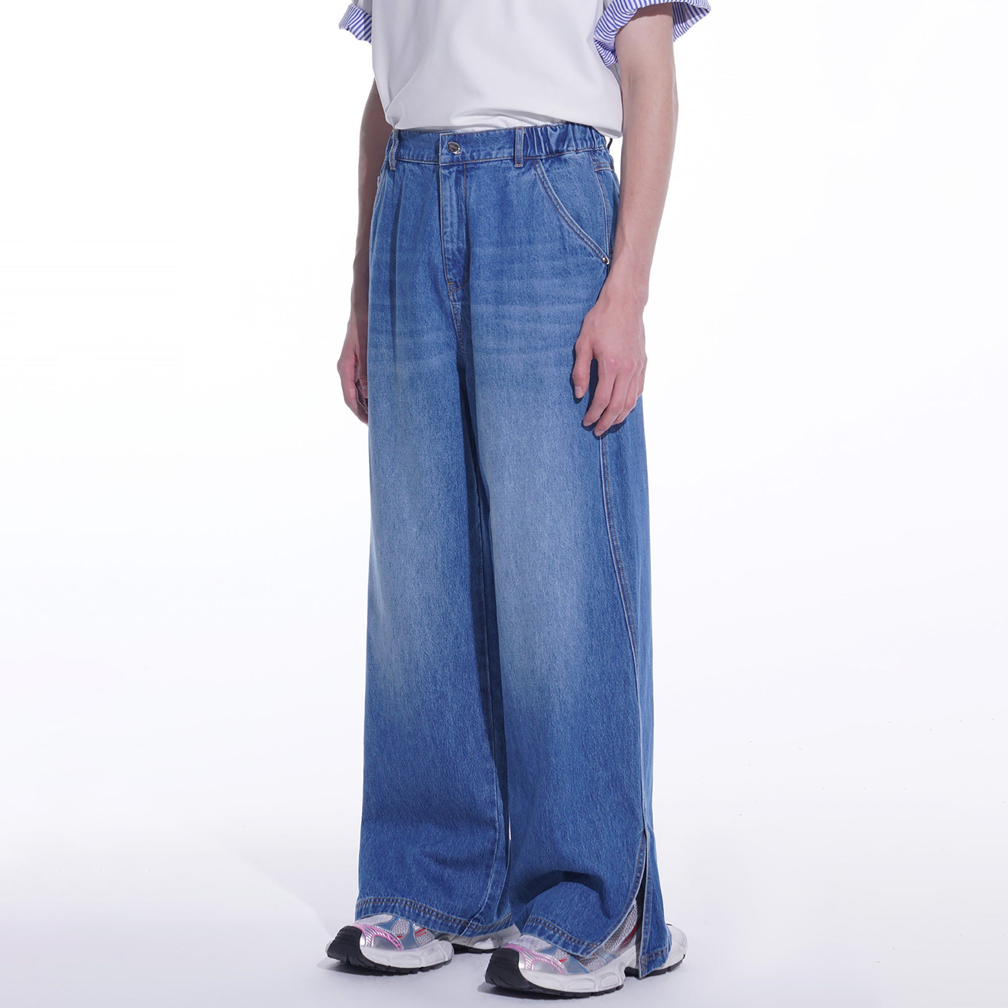 TIWILLTANG Side-Cut Oversized Jeans
