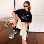 MIICHOUS Contrast Stripes Panel Shorts