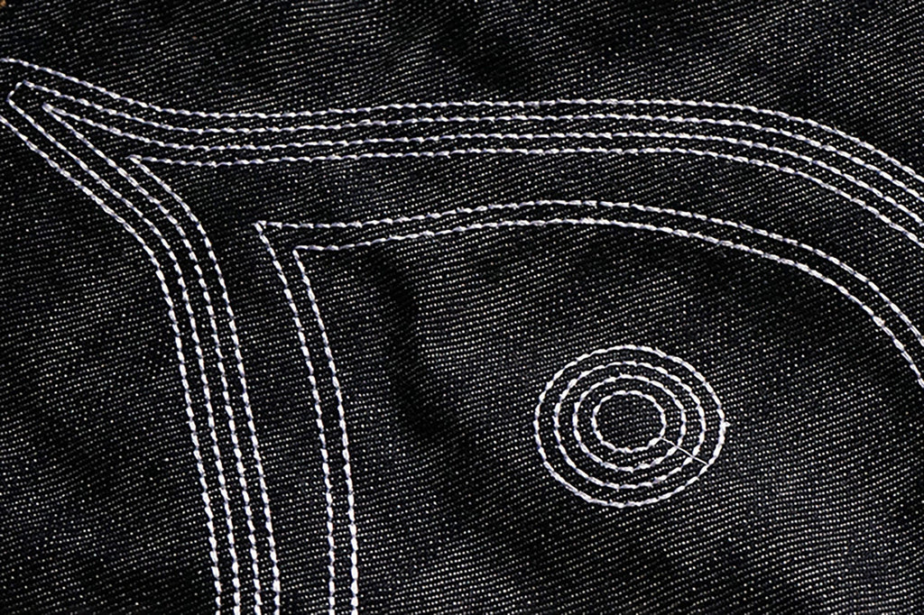 VINKID Embroidered Dove Stitched Selvedge Jeans