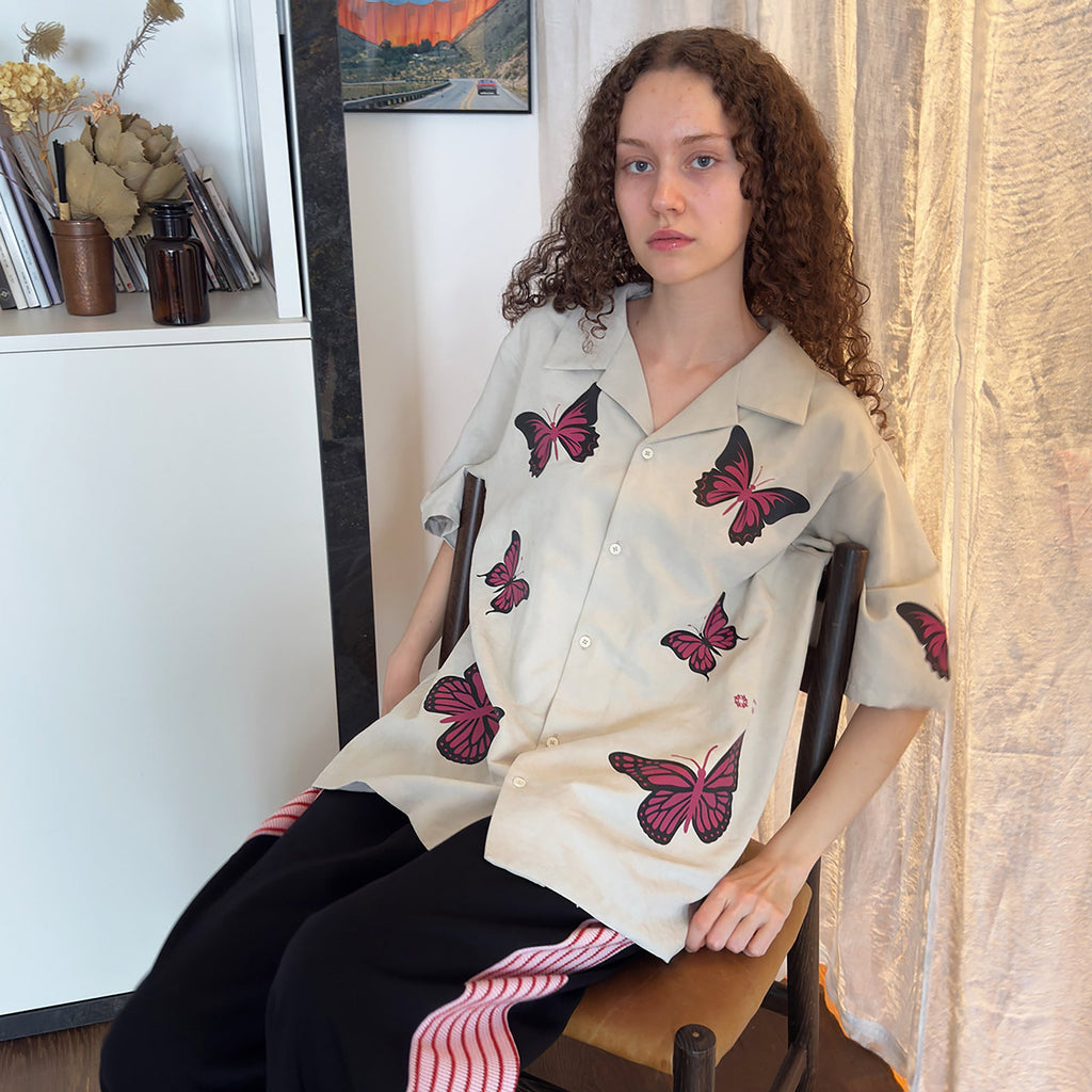 MIICHOUS Butterfly Graphic Half Shirt