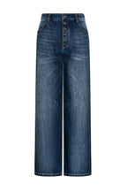 TIWILLTANG Retro Button-Up Straight-Leg Jeans