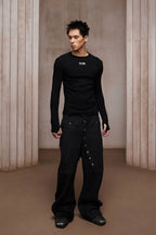 DND4DES Bullet LOGO Graphic Long-Sleeve Tee