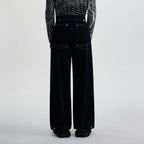 TIWILLTANG Contrast Stitched Straight-Leg Jeans