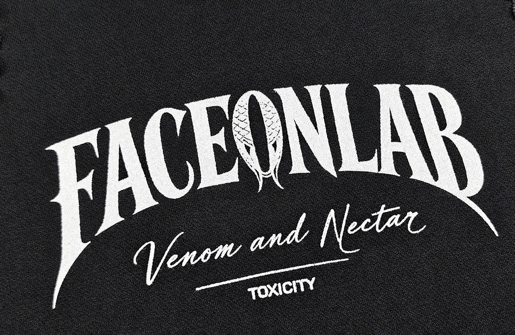FACEONLAB Lace Trim Gothic Letters Sleeveless Tank