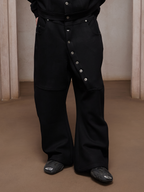 DND4DES Asym Buttoned Wool-Blend Oversized Pants