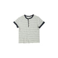 TRECLUB Stripe Henley T-Shirt