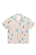 EPIC POETRY Porcelain Full-Print Half Shirt