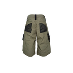 PCCVISION Contrast Panel Pleated Utility Shorts