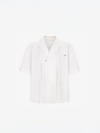 TIWILLTANG Draped Camp-Collar T Shirt