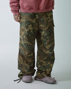 F2CE Wide-Leg Draw-String Camo Cargo Pants