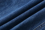 CLP Retro Multi-Pocket Knee-Length Denim Shorts