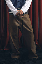 TRECLUB Waxed Flame Embroidery Jeans