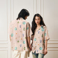 EPIC POETRY Porcelain Full-Print Half Shirt