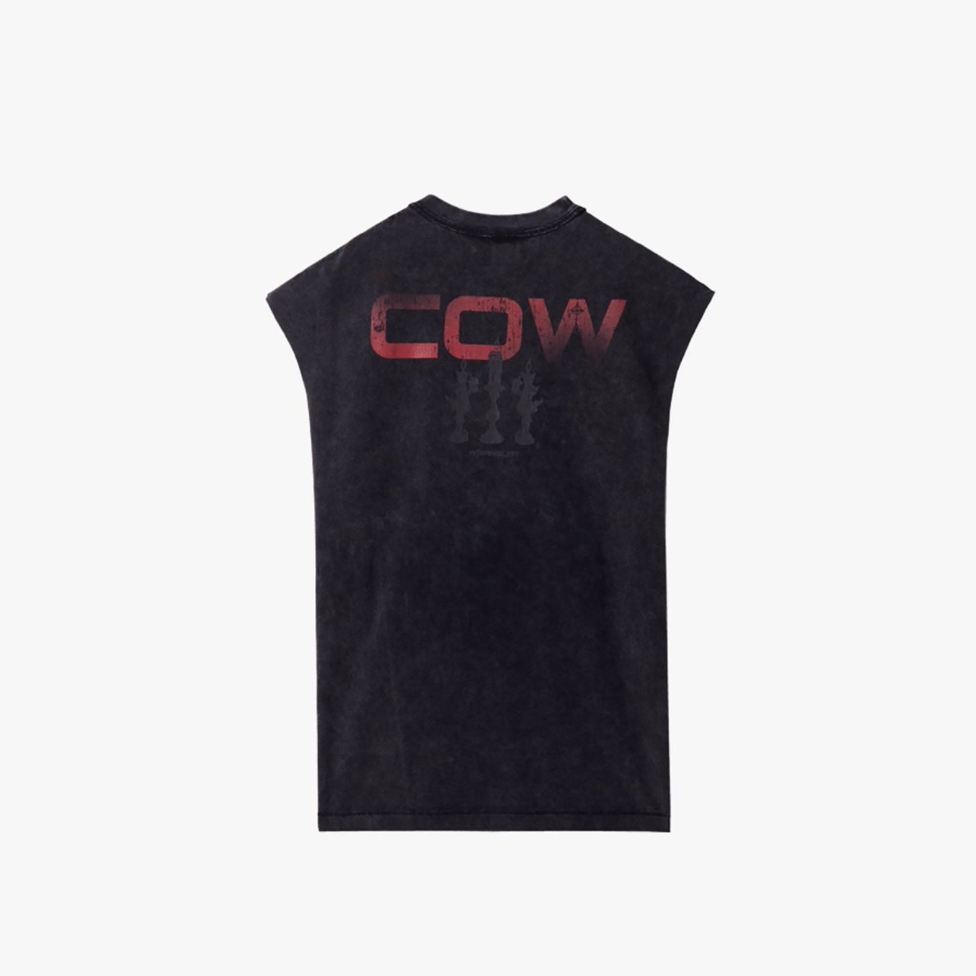 ERROR CODE ROBOT Distressed Animal-Print Sleeveless Tee