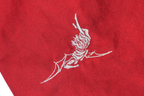 UNDERWATER Burnt Red Dirty-Dyed Moleskin Cargo Pants