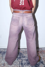 TRECLUB Retro Washed Jeans Violet