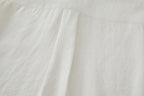 OPICLOTH Retro Pintuck Ruffle Modal Blend Half Shirt