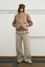 KREATE Double-Breasted Straight-Leg Pants