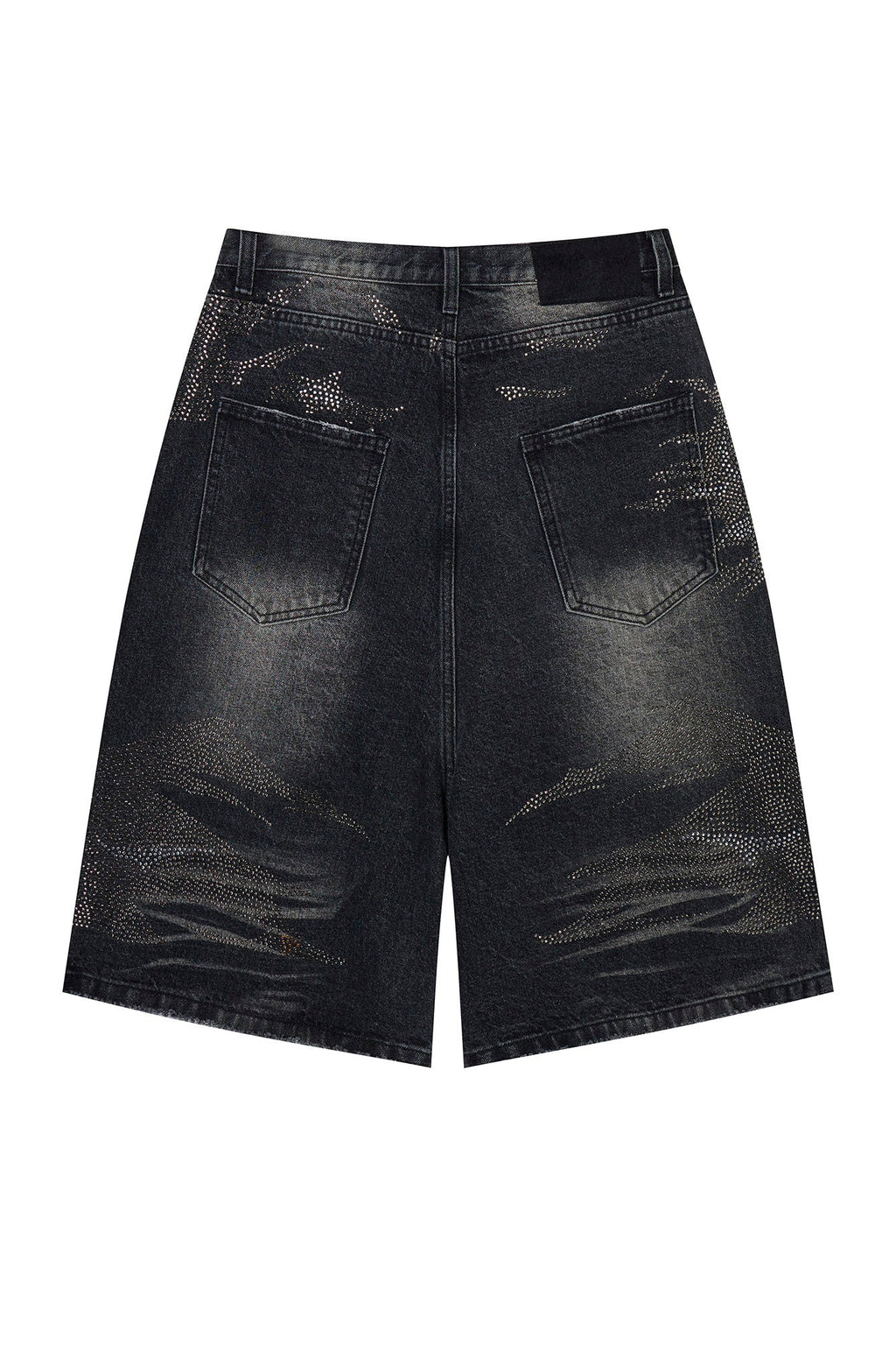 CLP Diamond Distressed Straight-Leg Jorts