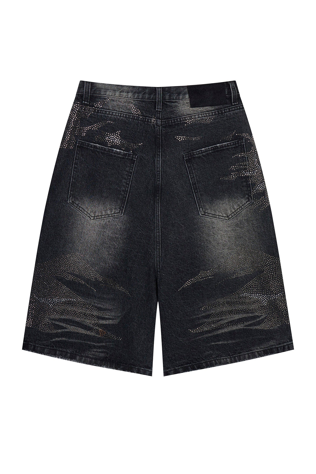 CLP Diamond Distressed Straight-Leg Jorts