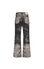 CYCYCY Full-Print Script Flared Jeans