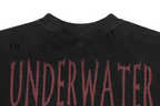 UNDERWATER Washed Distressed Graphic T-Shirt