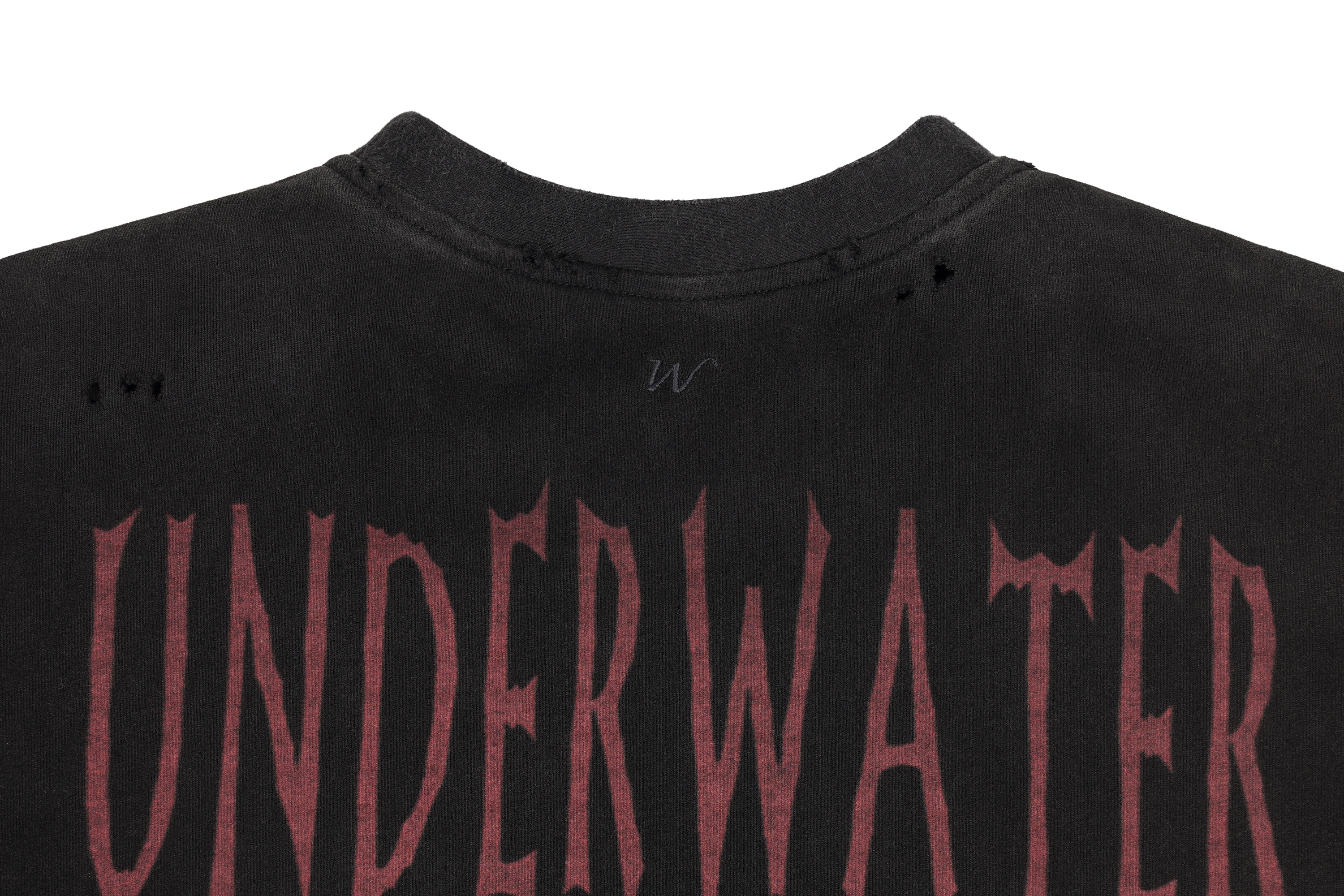 UNDERWATER Washed Distressed Graphic T-Shirt
