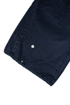 RELABEL Multi-Pocket Detachable Scarf Distressed Cargo Dark Blue