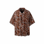 ME DA IGUAL Classic Leopard Full-Print Half Shirt