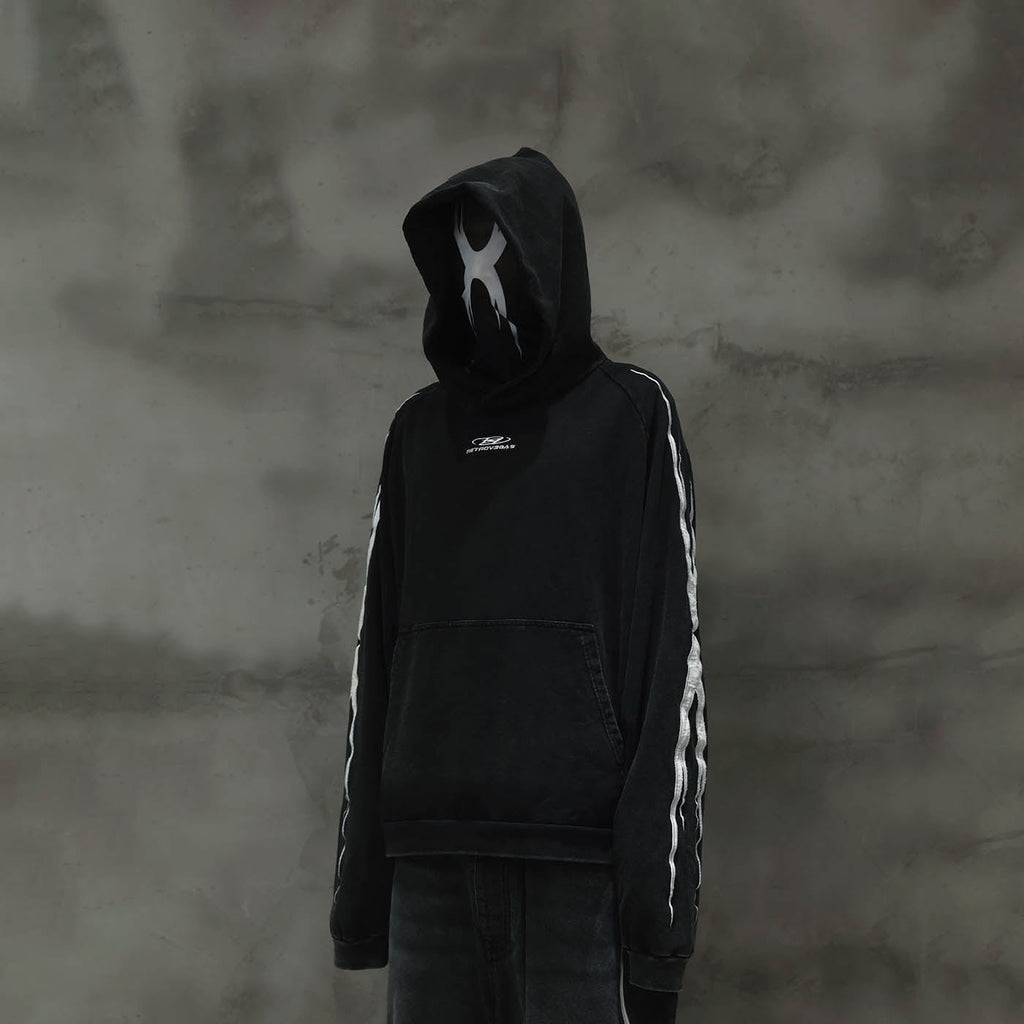 RTVG Washed Embroidered-Logo Hoodie