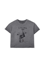 LUUUCAM A Mad Summer Night Dream Distressed Panel T-Shirt