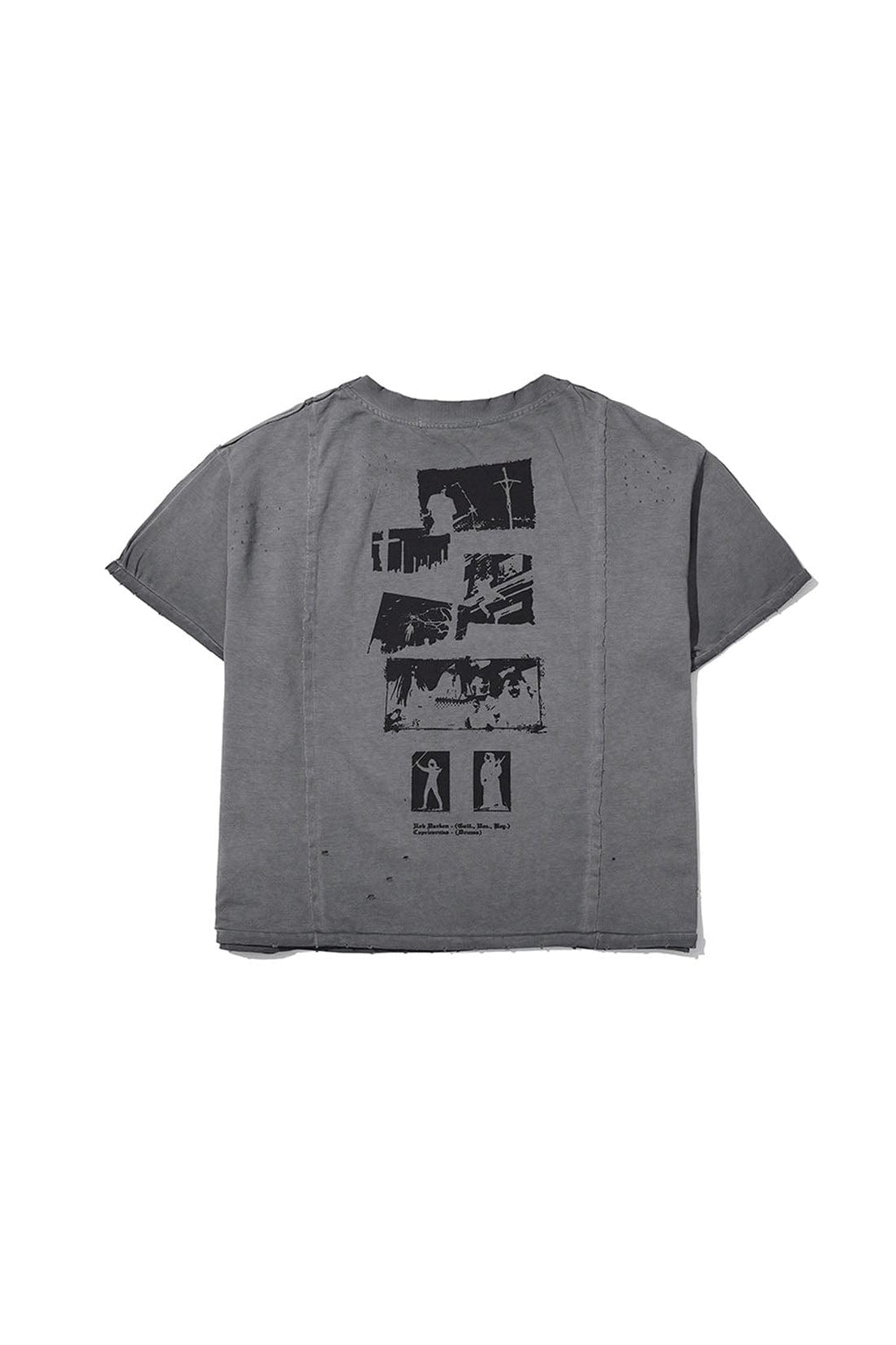 LUUUCAM A Mad Summer Night Dream Distressed Panel T-Shirt