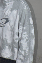 LUUUCAM Brush-Paint Faded Logo Hoodie