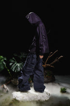 RELABEL Multi-Pocket Oversized Workwear Cargo Pants Dark Gray