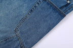 CLP Spliced Big-Pocket Curved Jeans